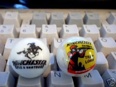 TWO WINCHESTER MARBLES