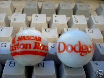 DODGE NASCAR GLASS MARBLES D