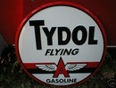 LARGE TYDOL GASOLINE TIN SIGN METAL ADV SIGNS