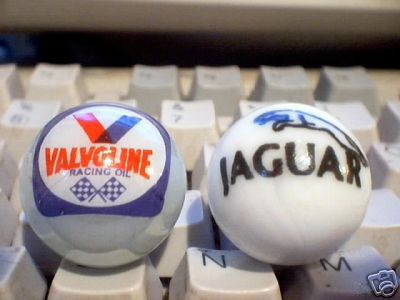 JAGUAR VALVOLINE GLASS LOGO MARBLES