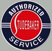 STUDEBAKER AUTHORIZED SERVICE METAL ADV SIGNS