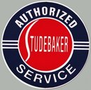 STUDEBAKER AUTHORIZED SERVICE METAL ADV SIGNS