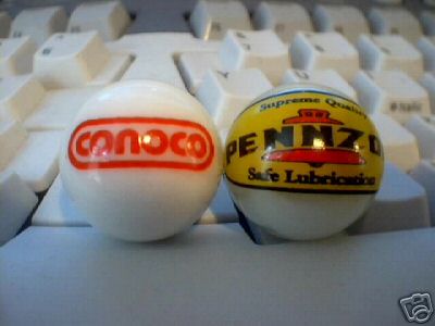 NEW CONOCO PENNZOIL LOGO MARBLES ADVERTISING MARBLE