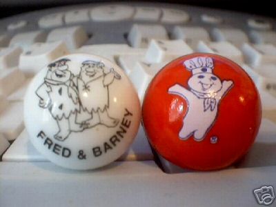 PILLSBURY AND FRED AND BARNEY MARBLES