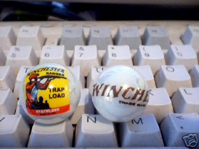 TWO WINCHESTER MARBLES