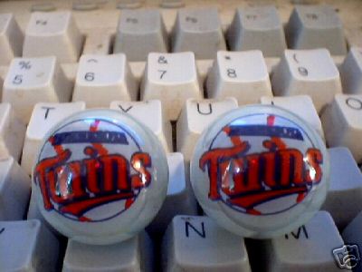 TWO MINNESOTA TWINS MARBLES