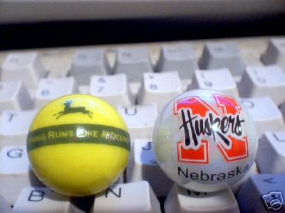 NEBRASKA AND JOHN DEERE MARBLES