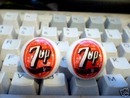 TWO 7 UP MARBLES
