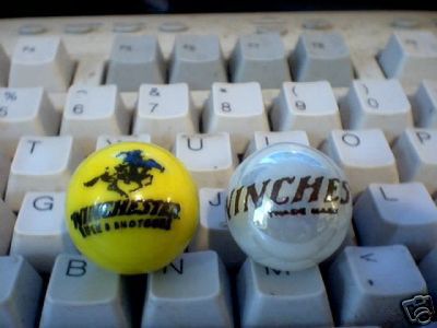 WINCHESTER GLASS LOGO MARBLES