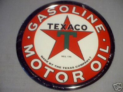 TEXACO T-STAR TIN METAL SIGN