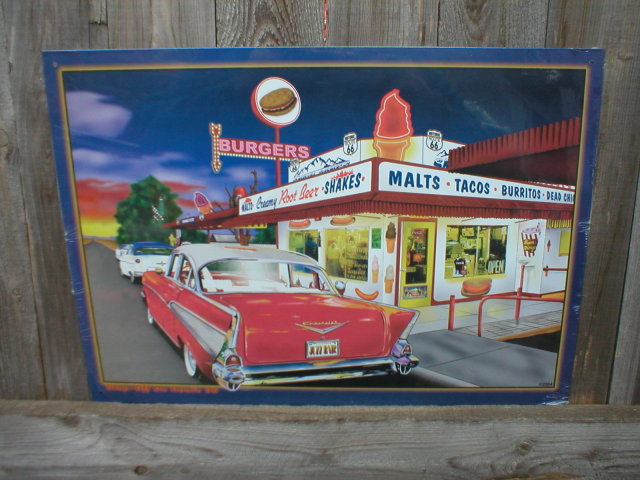 57 CHEVROLET ROUTE 66 DRIVE-UP SIGN