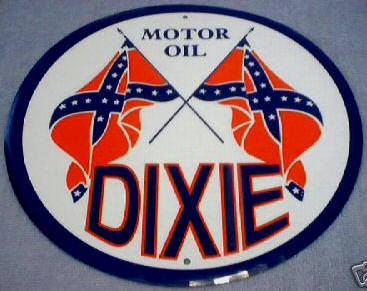 DIXIE MOTOR OIL METAL SIGN