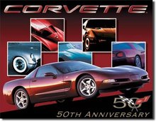 CORVETTE 50TH ANNIVERSARY SIGN