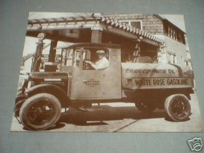 WHITE ROSE GASOLINE PRINT