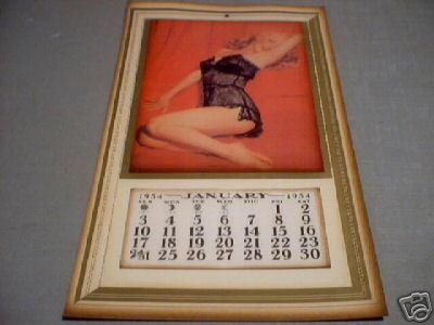 MARILYN MONROE 1954 CALENDAR