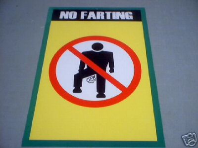NO FARTING PRINT