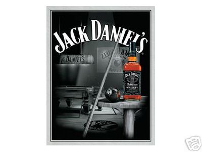 JACK DANIELS POOL ROOM METAL SIGN