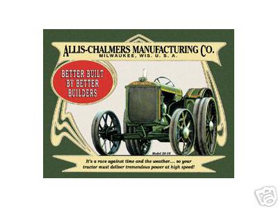ALLIS CHALMERS MODEL 20-35 METAL SIGN