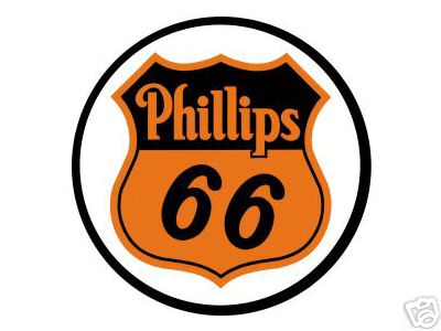 PHILLIPS 66 ROUND METAL SIGN P