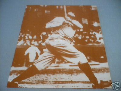 BABE RUTH SWINGING BAT PRINT PHOTO