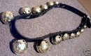 ONE STRAP OF 15 BRASS SLEIGH BELLS DOORBELLS B