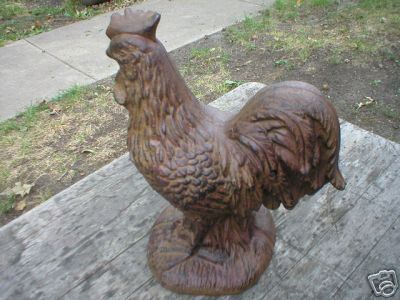 BIG CAST IRON ROOSTER