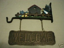 WELCOME SIGN CAST IRON