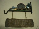 WELCOME SIGN CAST IRON