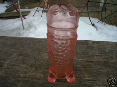 PINK VICTORIAN HATPIN HOLDER GLASS COLLECTIBLE