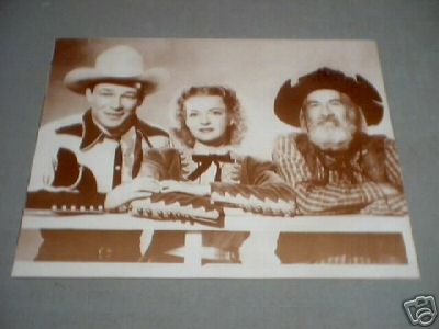 ROY ROGERS DALE EVANS GABBY HAYS PRINT