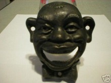 BOTTLE OPENER BLACK AMERICANA CAST IRON COLLECTIBLE NR