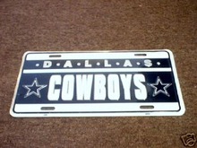 DALLAS COWBOYS LICENSE PLATE