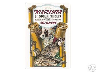 WINCHESTER SHOTGUN SHELLS TIN SIGN