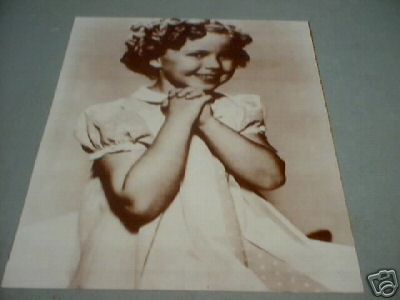 SHIRLEY TEMPLE - HANDS CLASPED - PRINT