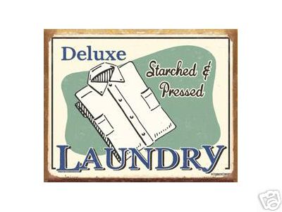 DELUXE LAUNDRY SIGN