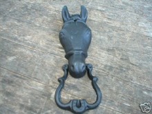 HORSEHEAD DOOR KNOCKER CAST IRON