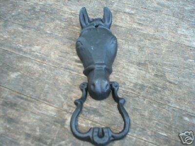 HORSEHEAD DOOR KNOCKER CAST IRON