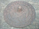 CAST IRON BUTTERFLY SUNDIAL GARDEN OR DECK ACCENT NR