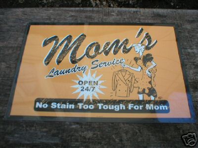 MOM'S LAUNDRY TIN METAL SIGN