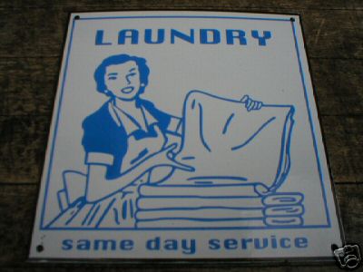 LAUNDRY ROOM SIGN COLLECTIBLE METAL SIGNS NR