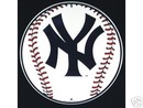 NEW YORK YANKEES TIN BASEBALL SIGN