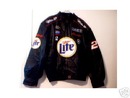 NEW R WALLACE NASCAR LEATHER JACKET COAT SIZE 2XL NWT