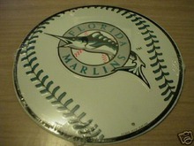 FLORIDA MARLINS BASEBALL METAL SIGN