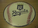 KANSAS CITY ROYALS METAL BASEBALL SIGN