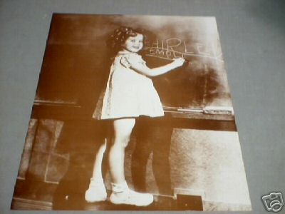 SHIRLEY TEMPLE AT CHALKBOARD PRINT