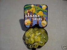 BANANA SWIRL MARBLES ONE BAG