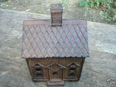 CAST IRON HOUSE BANK