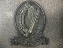 CELTIC HARP EIRE PLAQUE cast iron GAELIC IRELAND IRISH