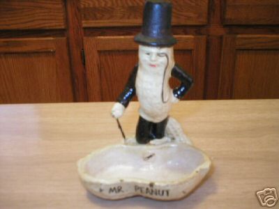 MR. PEANUT ASHTRAY CAST IRON COLLECTIBLE VINTAGE STYLE