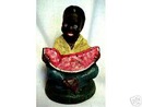 BLACK AMERICANA BOY WATERMELON CAST IRON COLLECTIBLE